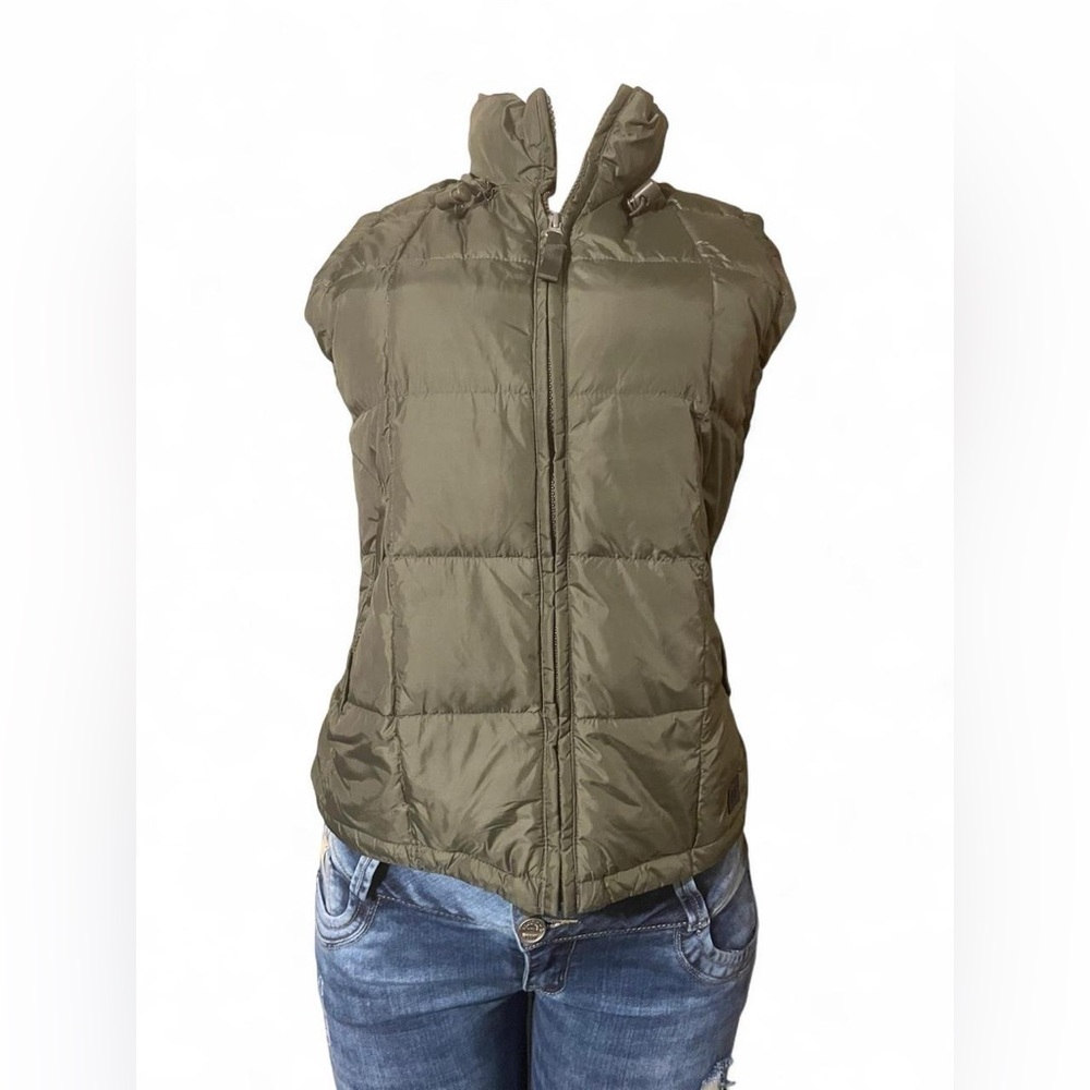 Abercrombie & Fitch Khaki Quilted Vest